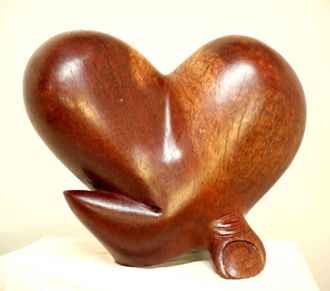 Heart Wood Sculpture Emerald Beach Studio